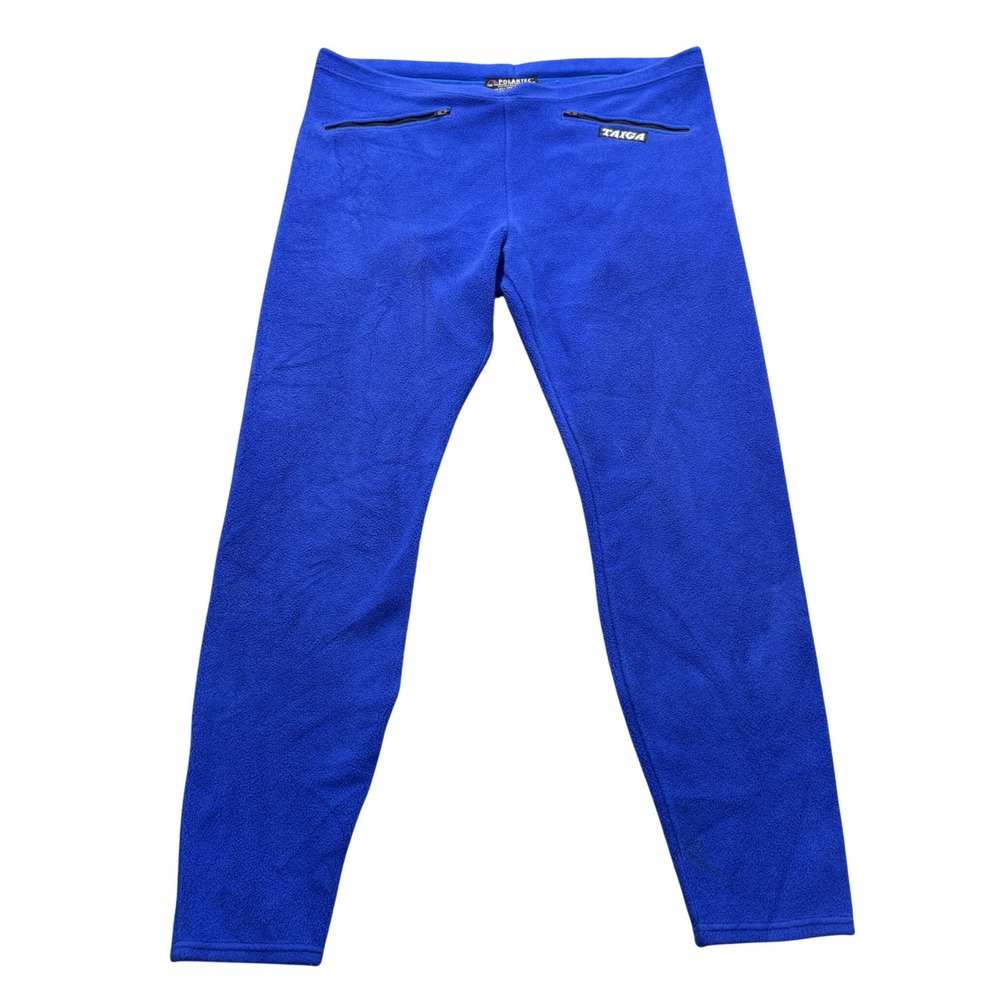 Taiga Fleece Pants Men's Size L Blue 30 Inseam Polartec Thermal Outdoor